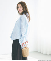 森系棉質蕾絲長袖襯衫