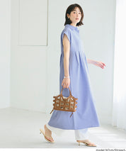 日系長版短袖襯衫連衣裙(Tucked Shirt Dress)