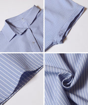 日系長版短袖襯衫連衣裙(Tucked Shirt Dress)