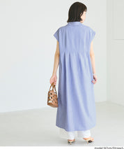 日系長版短袖襯衫連衣裙(Tucked Shirt Dress)