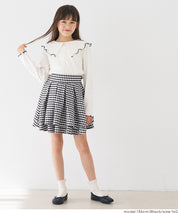 童裝格紋雙層迷你裙