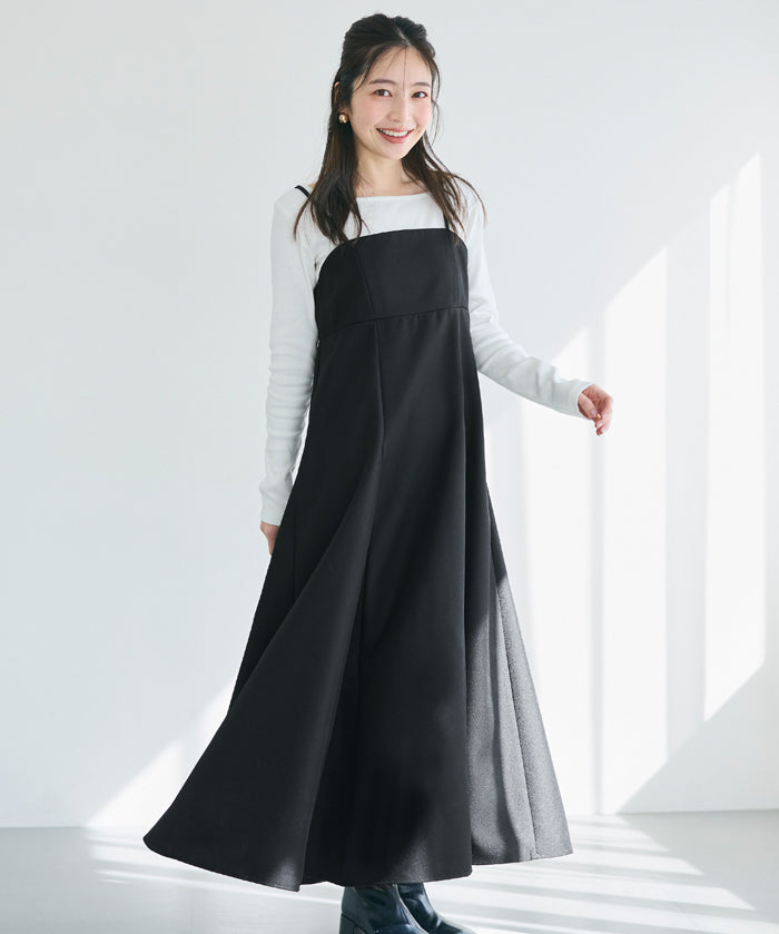 日系女神魚尾細肩帶連身裙