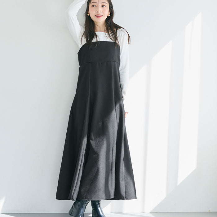 日系女神魚尾細肩帶連身裙