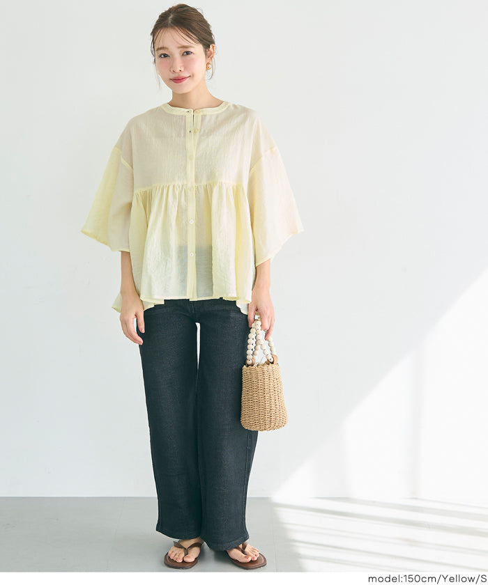 空氣感日系荷葉邊襯衫