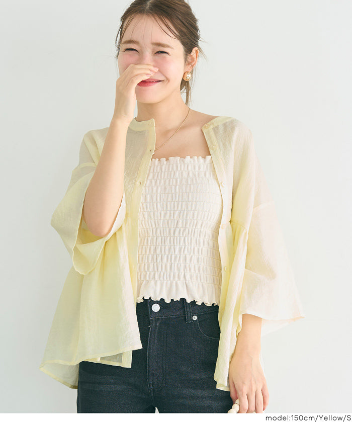 空氣感日系荷葉邊襯衫
