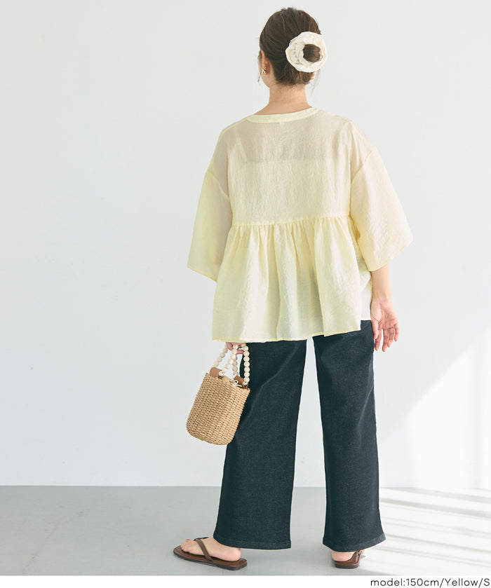 空氣感日系荷葉邊襯衫