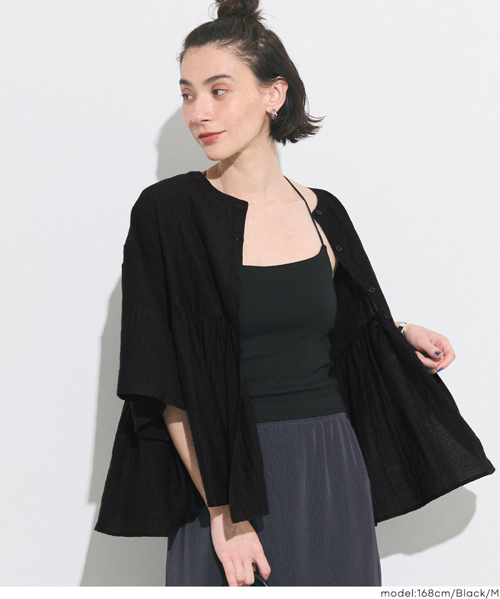 空氣感日系荷葉邊襯衫