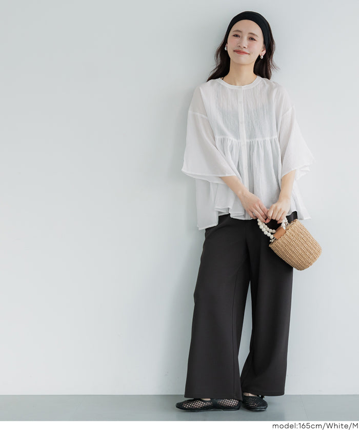 空氣感日系荷葉邊襯衫