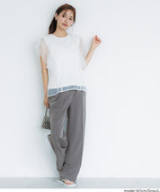 3D美腿涼感抽繩通勤西裝寬褲 (3D Summer Wide Pants)