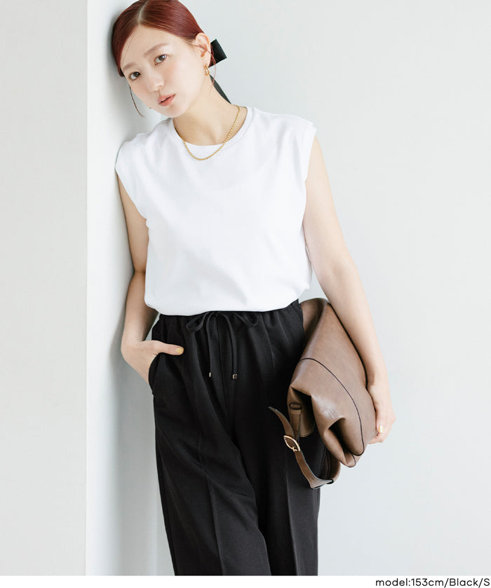 3D美腿涼感抽繩通勤西裝寬褲 (3D Summer Wide Pants)