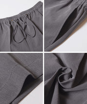 3D美腿涼感抽繩通勤西裝寬褲 (3D Summer Wide Pants)
