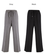 3D美腿涼感抽繩通勤西裝寬褲 (3D Summer Wide Pants)