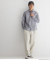 ［特價$229→$179］男裝輕盈棉質直條紋長袖襯衫