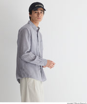 ［特價$229→$179］男裝輕盈棉質直條紋長袖襯衫