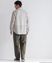 ［特價$229→$179］男裝輕盈棉質直條紋長袖襯衫