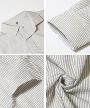 ［特價$229→$179］男裝輕盈棉質直條紋長袖襯衫