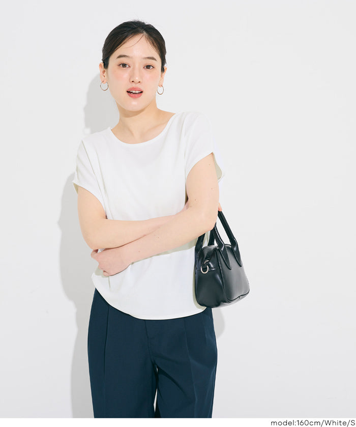 【彈性喬其針織】法式袖上衣