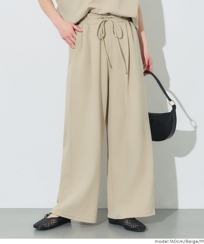 【彈性喬其針織】舒適休閒長褲