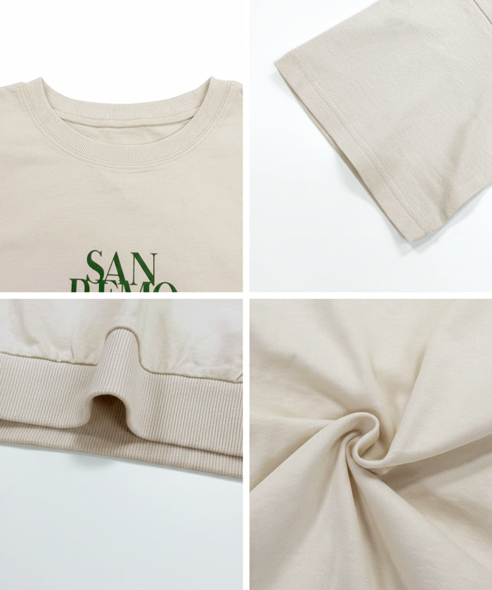 英字LOGO短袖衛衣