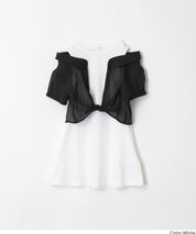 童裝假兩件拼接連衣裙