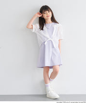 童裝假兩件拼接連衣裙