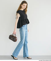 凹凸肌理短版抽皺設計娃娃襯衫 (Soccer Gathered Blouse)