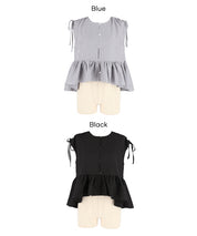 凹凸肌理短版抽皺設計娃娃襯衫 (Soccer Gathered Blouse)