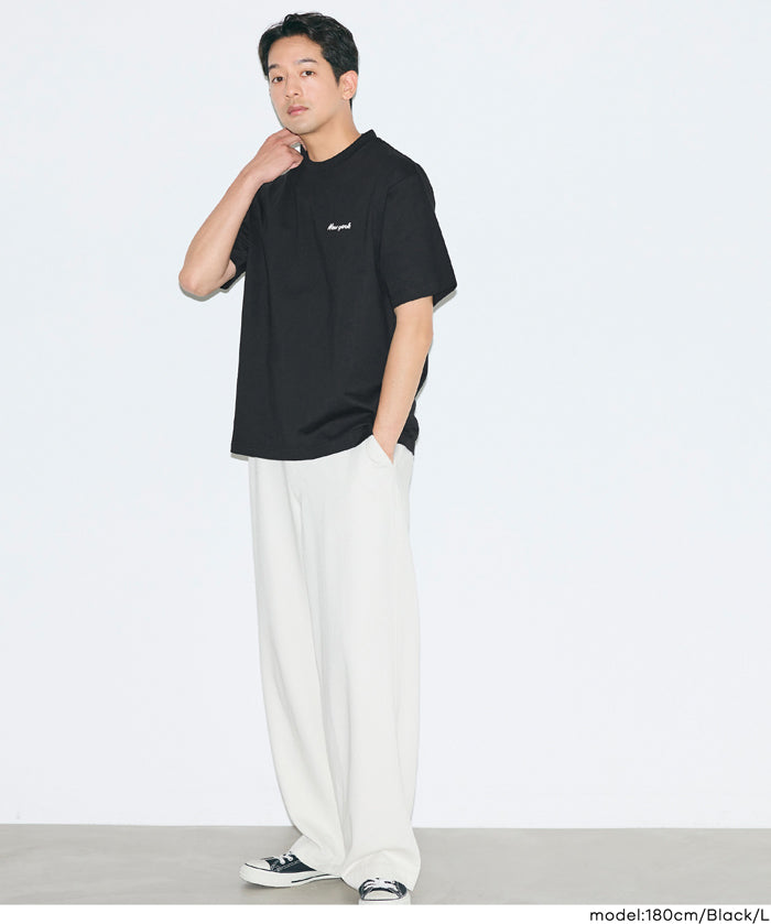 男裝胸口LOGO短袖上衣 (Men's T-shirt with chest print)