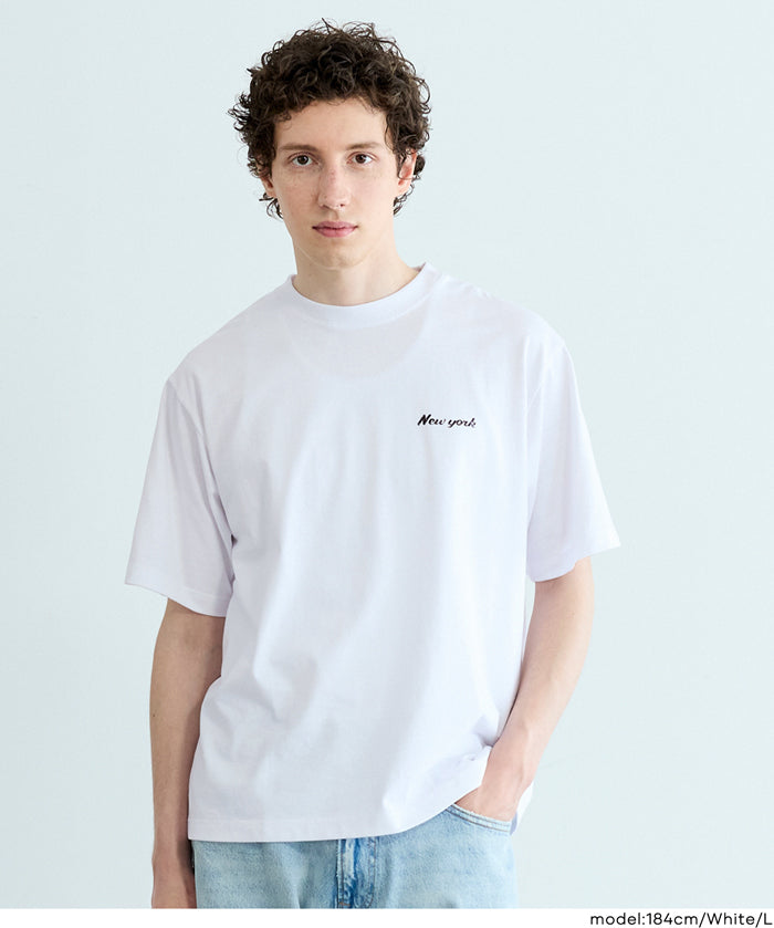 男裝胸口LOGO短袖上衣 (Men's T-shirt with chest print)