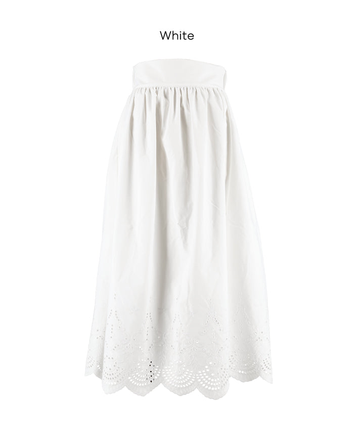 森系蕾絲長裙 (Lace Flare Skirt)