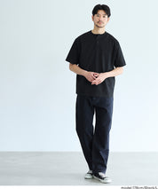 男裝亨利領短袖上衣 T-shirt