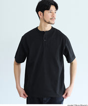 男裝亨利領短袖上衣 T-shirt