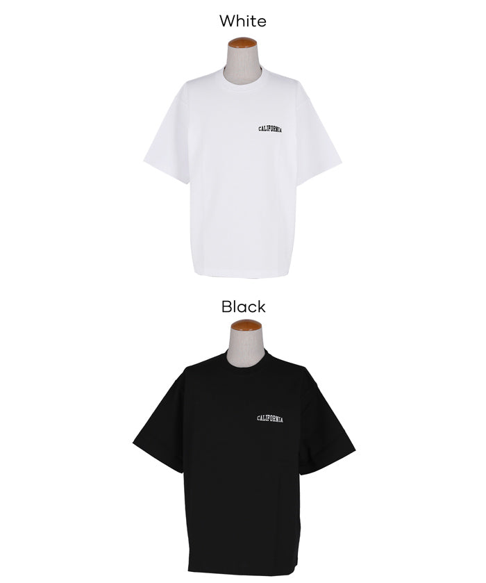 男裝刺繡logo短袖上衣 T-shirt