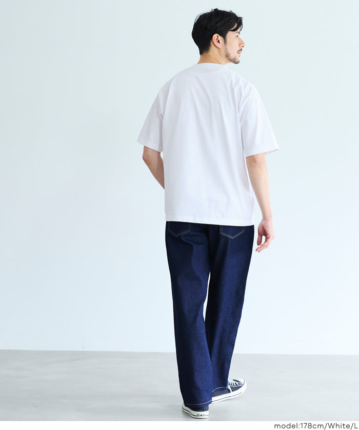 男裝刺繡logo短袖上衣 T-shirt
