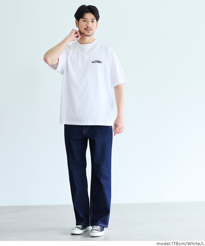 男裝刺繡logo短袖上衣 T-shirt