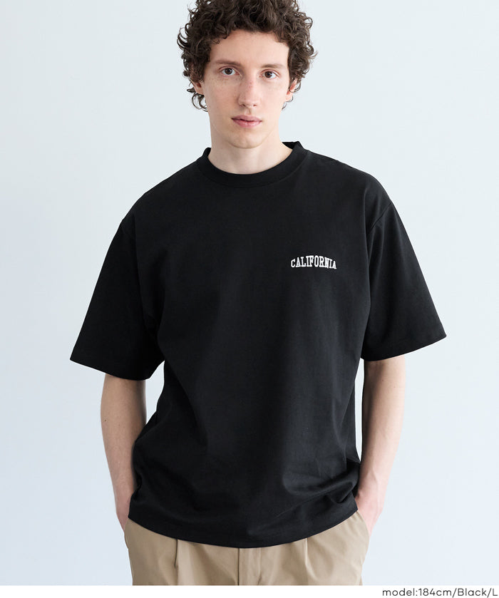 男裝刺繡logo短袖上衣 T-shirt