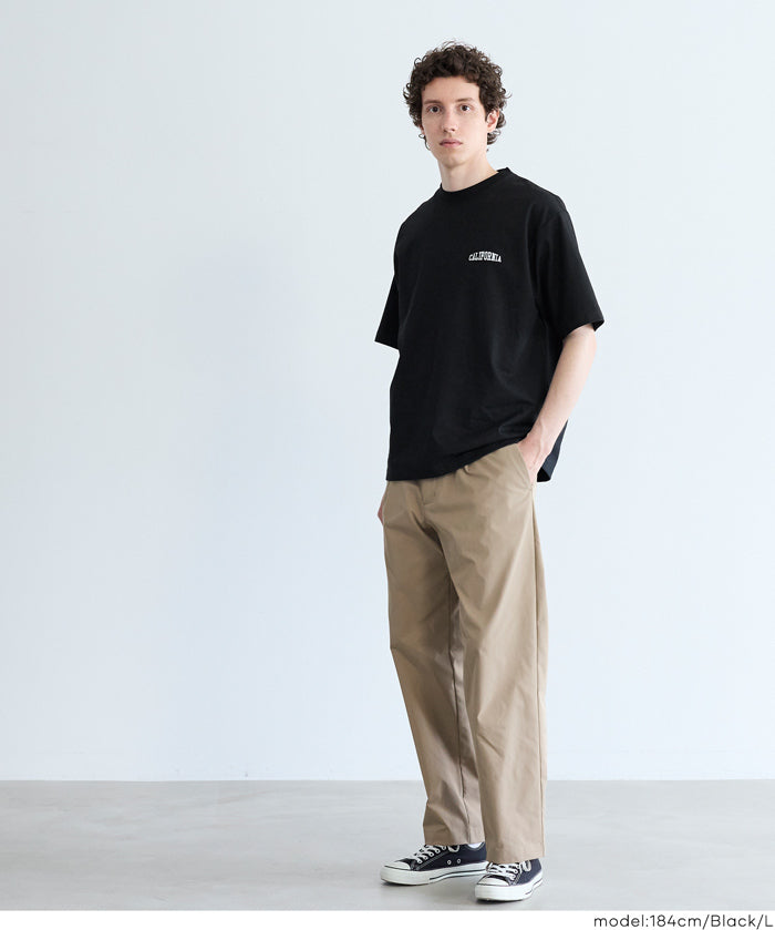 男裝刺繡logo短袖上衣 T-shirt