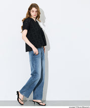 森系棉質蕾絲V領上衣 (Cotton punched lace Top)