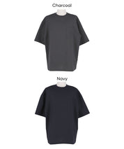 男裝棉麻質感短袖上衣 (Linen-like T-shirt)
