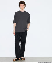 男裝棉麻質感短袖上衣 (Linen-like T-shirt)