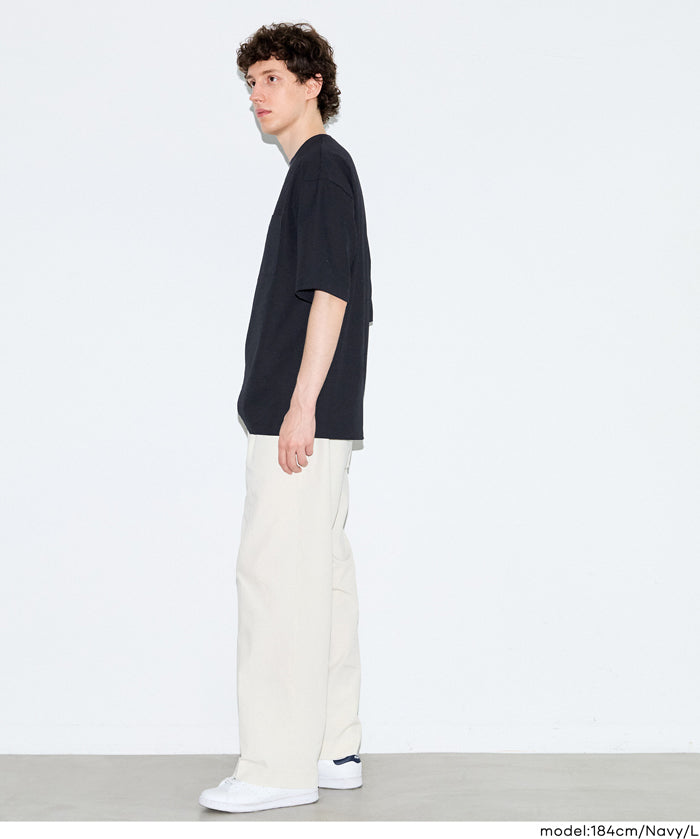 男裝棉麻質感短袖上衣 (Linen-like T-shirt)