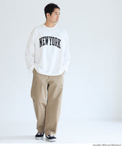 【早秋新品】 男裝英字LOGO長袖T-shirt