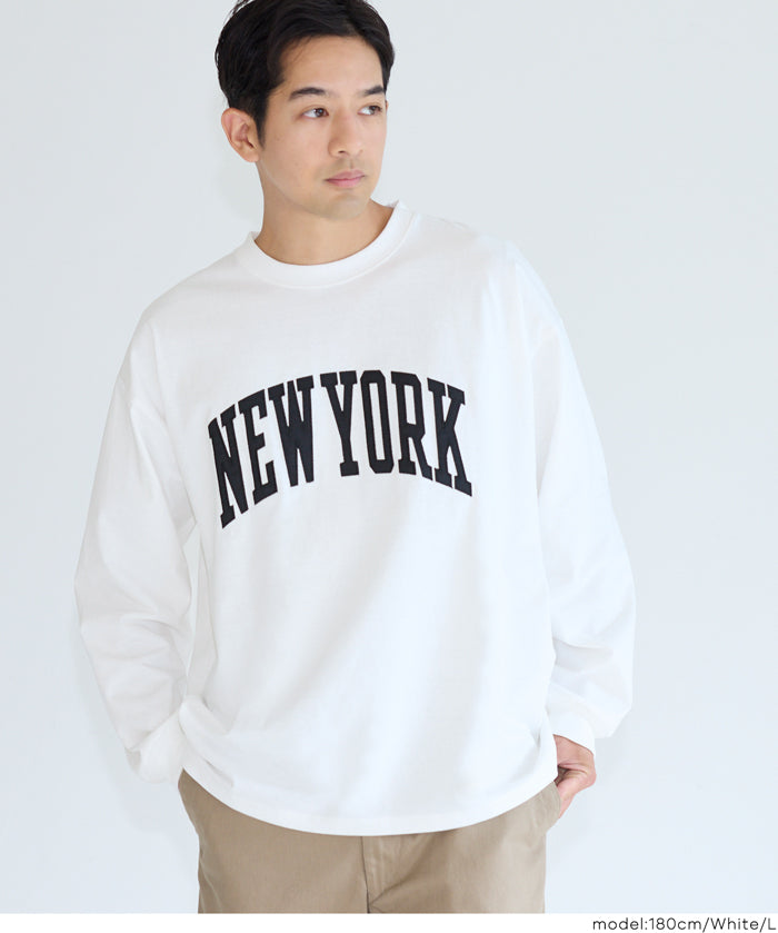 【早秋新品】 男裝英字LOGO長袖T-shirt