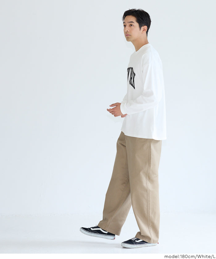【早秋新品】 男裝英字LOGO長袖T-shirt