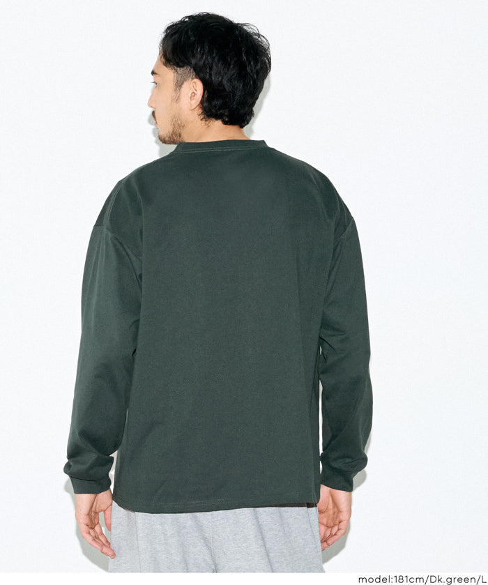 【早秋新品】 男裝英字LOGO長袖T-shirt