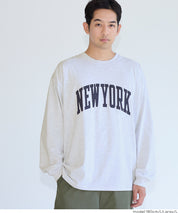 【早秋新品】 男裝英字LOGO長袖T-shirt