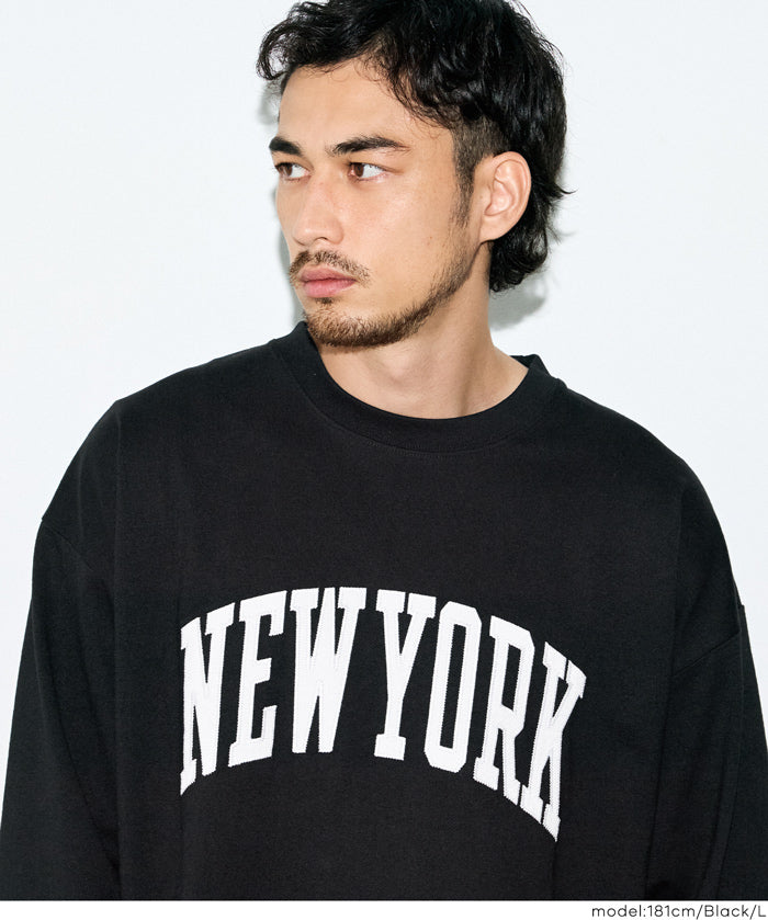 【早秋新品】 男裝英字LOGO長袖T-shirt