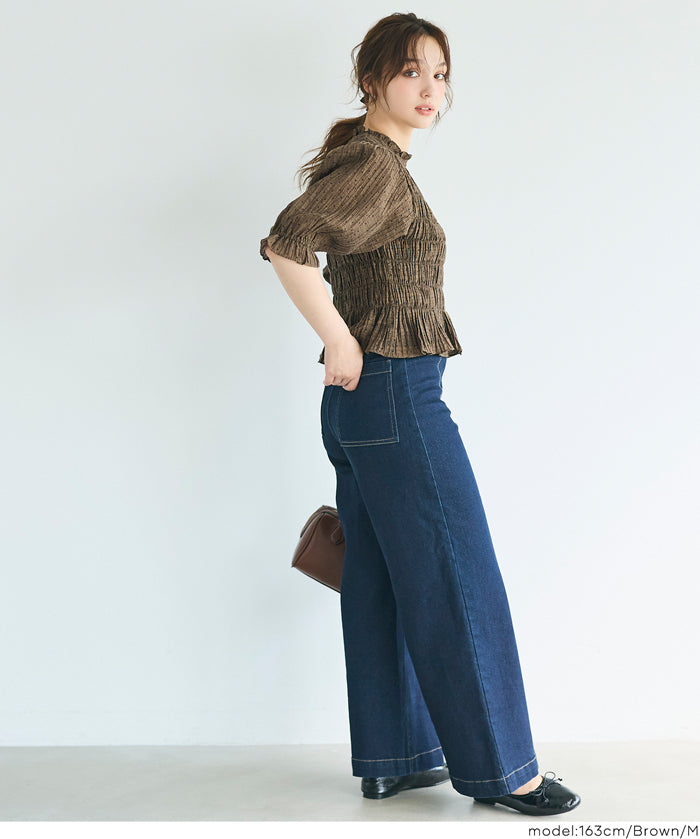 【早秋新品】 日系抽摺設計感上衣