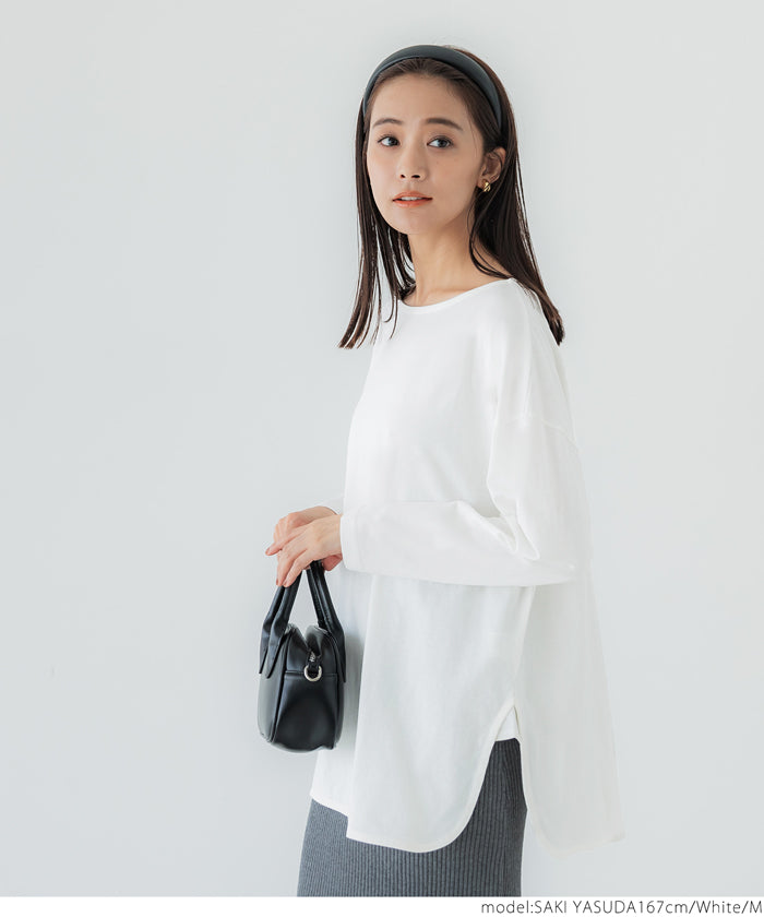 Side slit cotton top