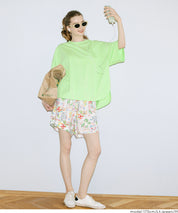 Half sleeve tail cut cotton T-shirt